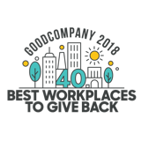 Best workplaces to give back logo