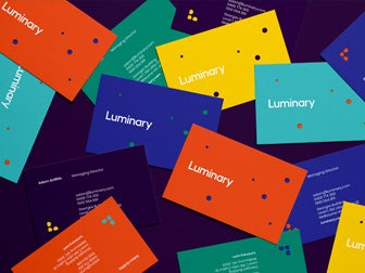 Luminary branded business cards