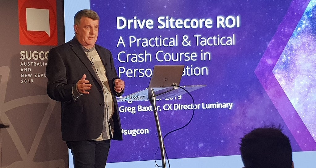 Greg presenting at SUGCON 2019